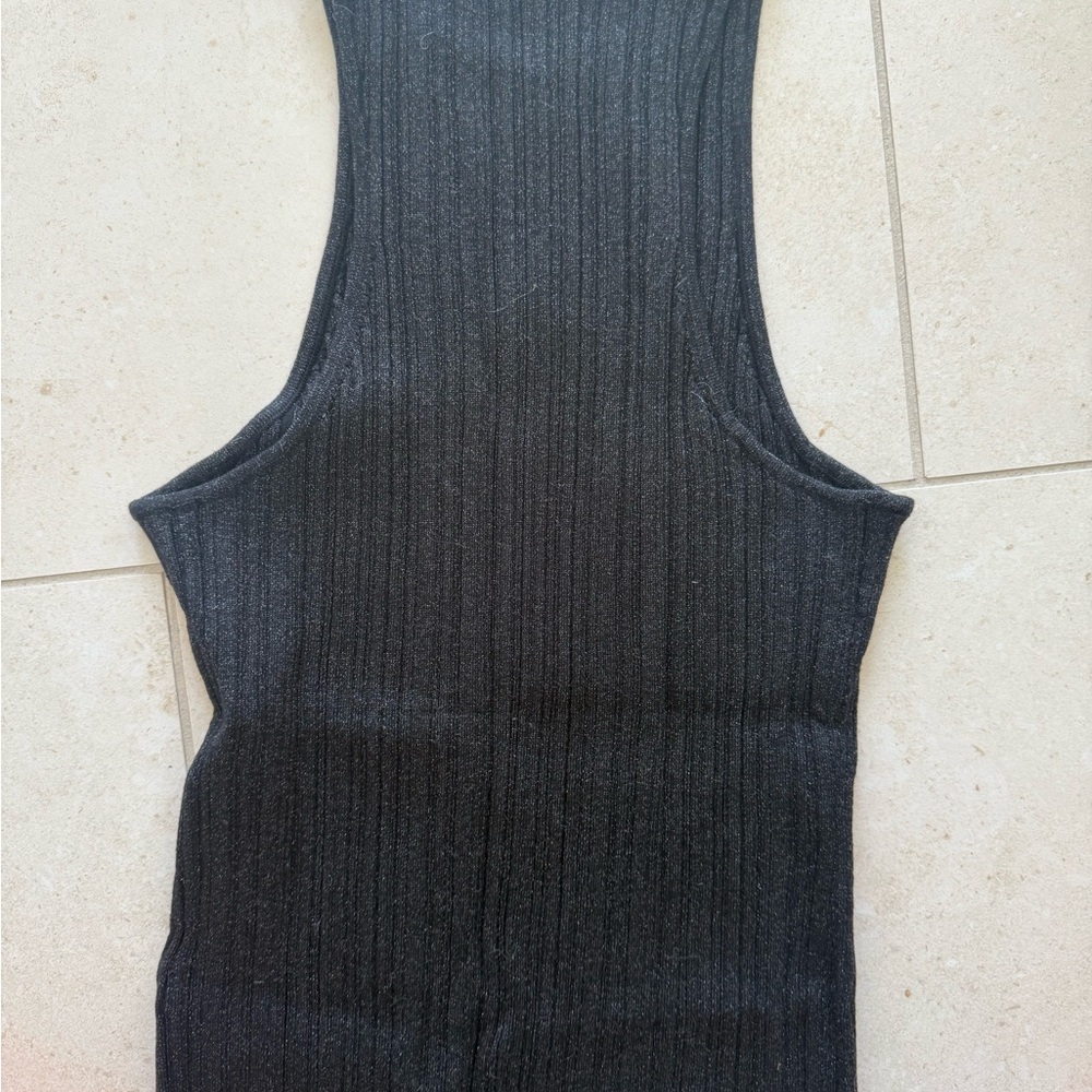 Madewell Black Ribbed Tank Top